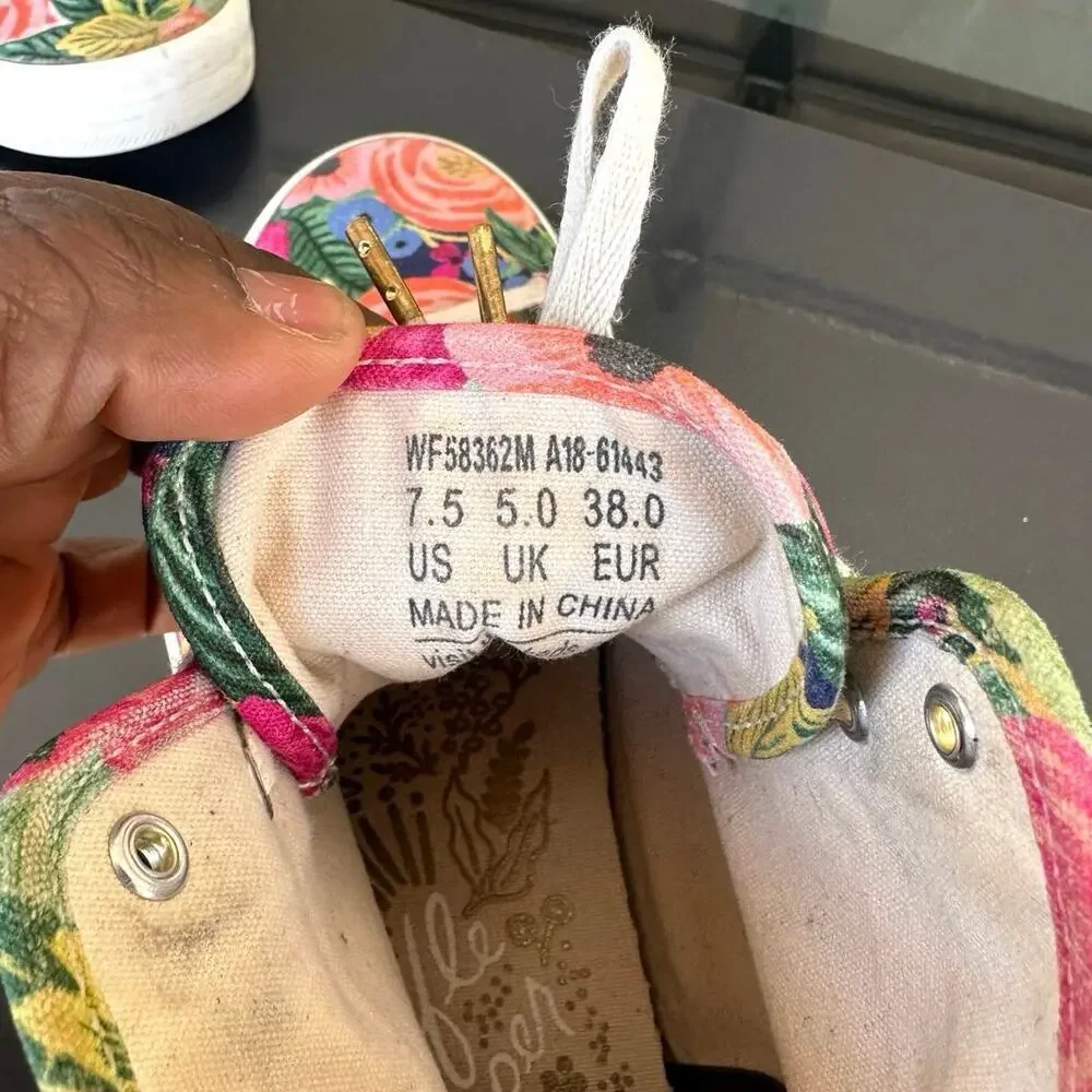 Keds x Rifle Paper Co. Juliet Floral High Top Sneakers Women’s Size‎ 7.5